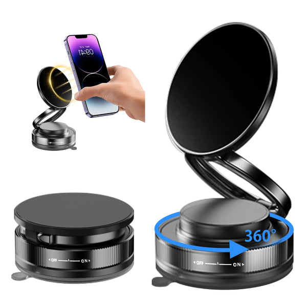 360° Foldable Magnetic Phone Stand – Strong MagSafe Desktop & Desk Holder for iPhone & Smartphones