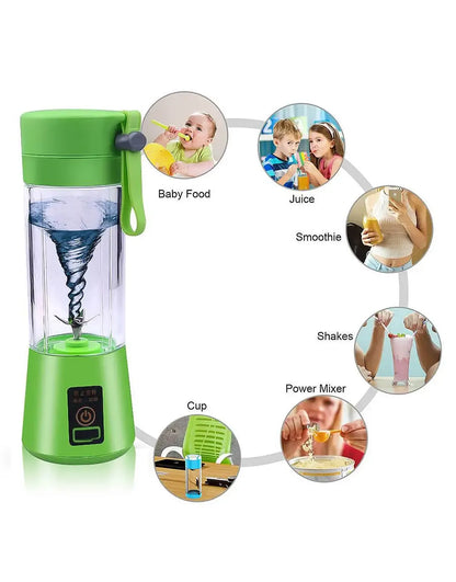 Portable USB Rechargeable Blender Bottle – Mini Personal Juicer Cup