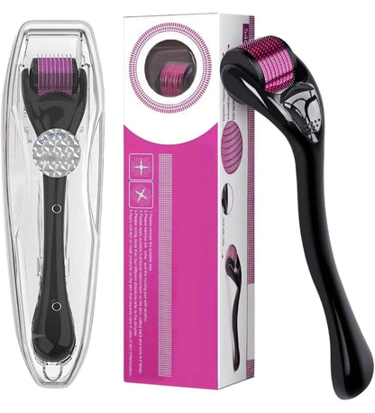 540 Titanium Derma Roller – Microneedling Skin Care Tool for Face, Hair & Beard Growth