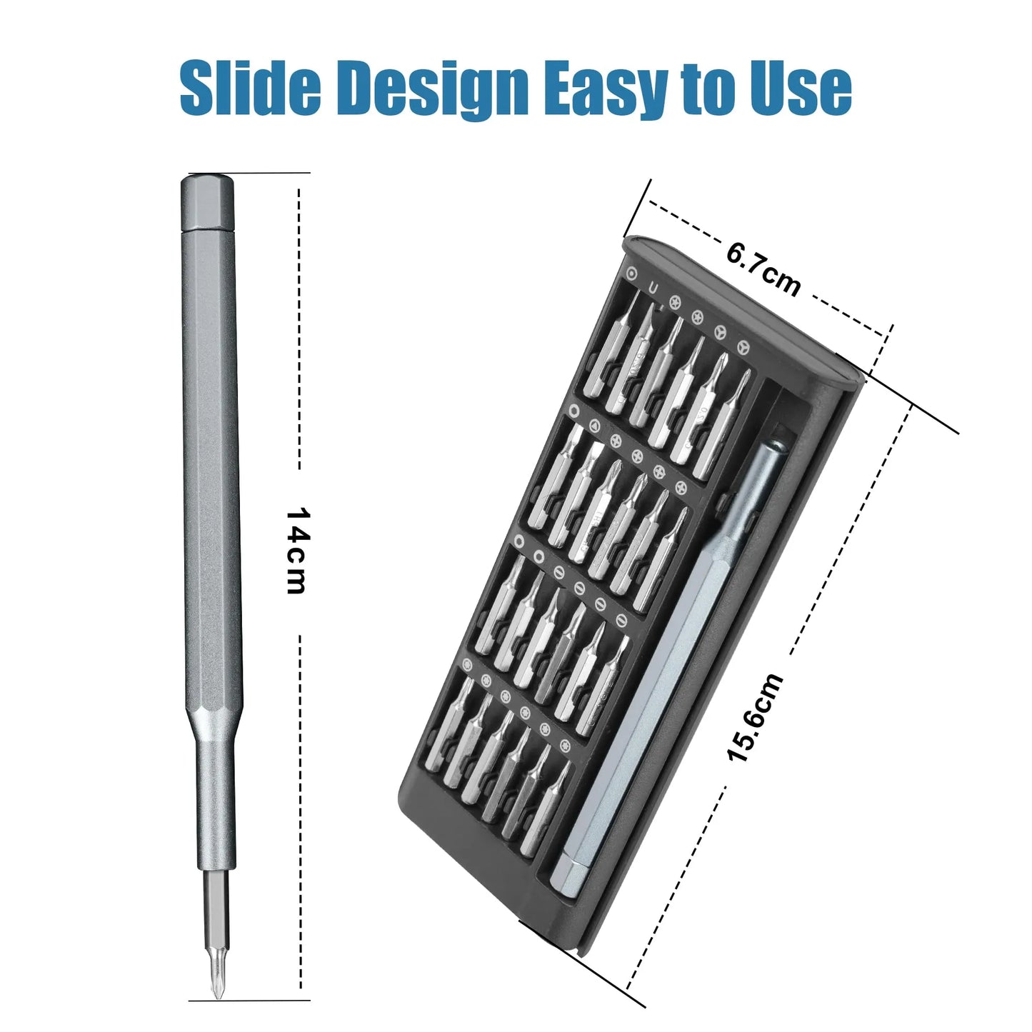 24-in-1 Precision Magnetic Screwdriver Set – Professional Repair Tool Kit for Mobile, Laptop & Electronics