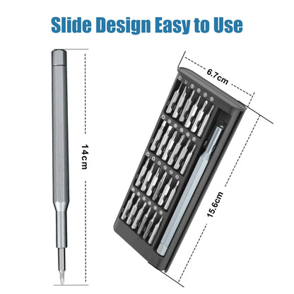 24-in-1 Precision Magnetic Screwdriver Set – Professional Repair Tool Kit for Mobile, Laptop & Electronics