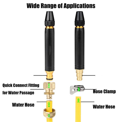 HydroJet Pro™ High-Pressure Water Spray Nozzle – Adjustable Jet & Fan Spray for Car, Garden & Home Cleaning