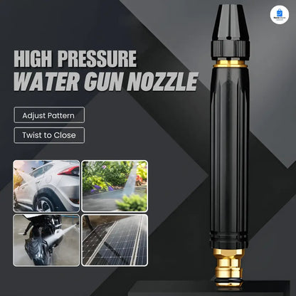HydroJet Pro™ High-Pressure Water Spray Nozzle – Adjustable Jet & Fan Spray for Car, Garden & Home Cleaning