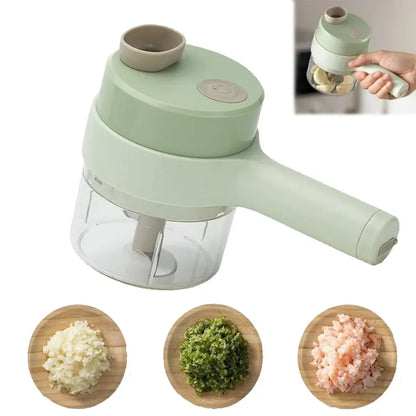 Smart Electric Food Chopper & Vegetable Slicer – USB Rechargeable Multi-Function Kitchen Cutter