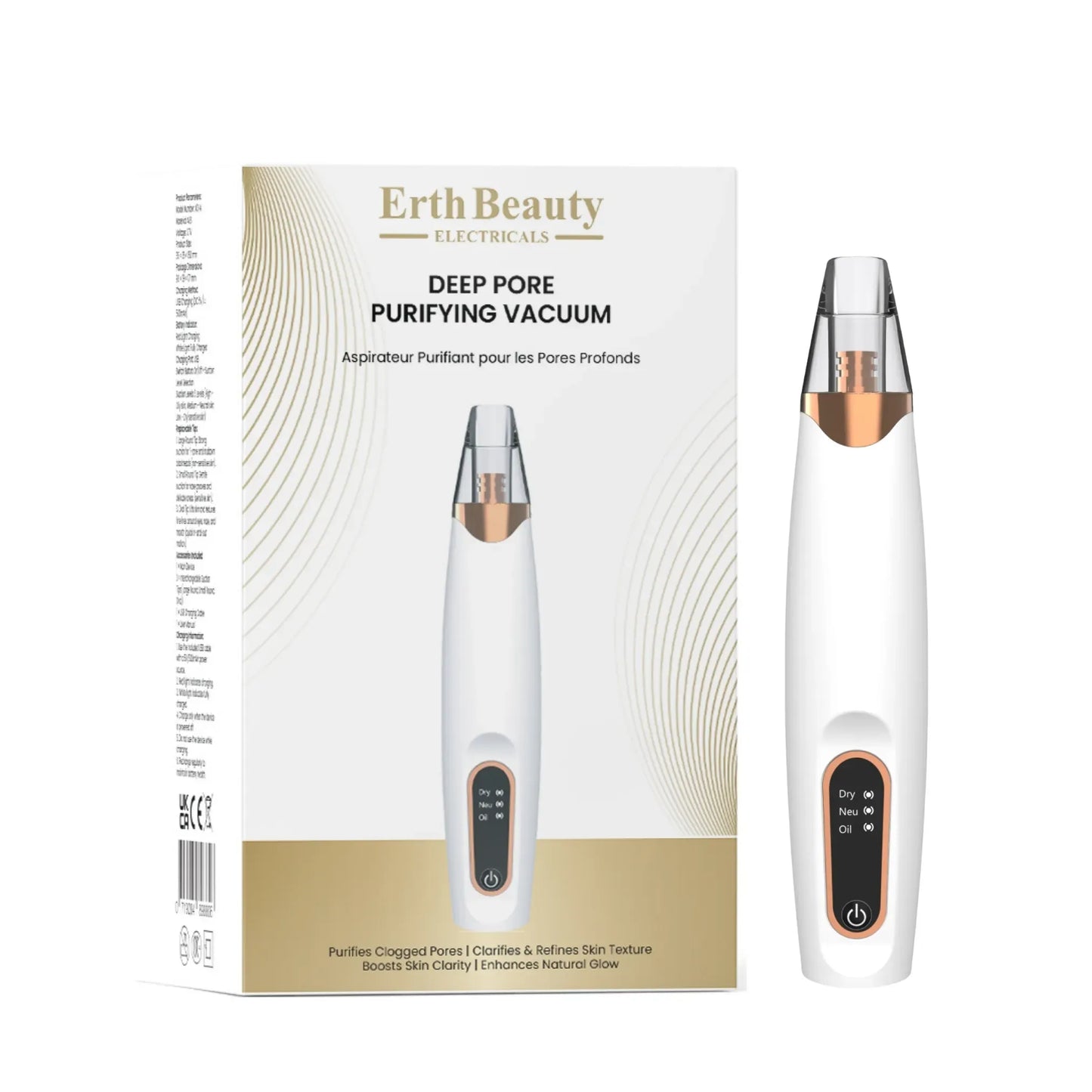5-in-1 Electric Blackhead Remover Vacuum – Pore Cleaner & Acne Extraction Kit with LCD Display