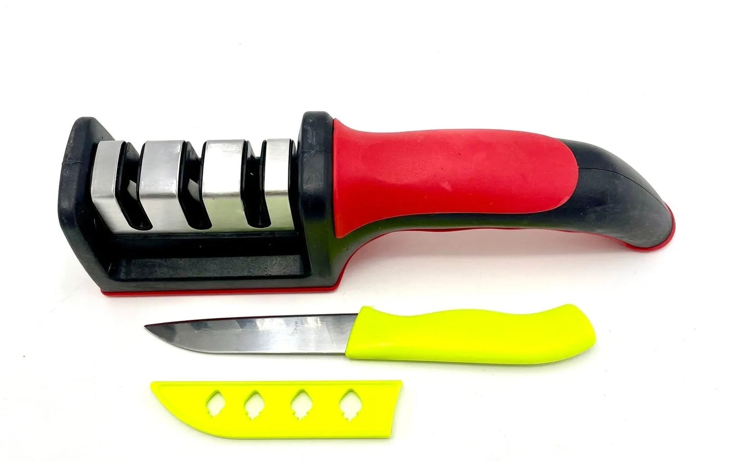 3-Stage Professional Knife Sharpener – Diamond & Ceramic Sharpening System with Non-Slip Base