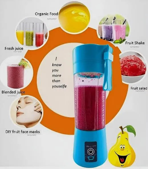 Portable USB Rechargeable Blender Bottle – Mini Personal Juicer Cup