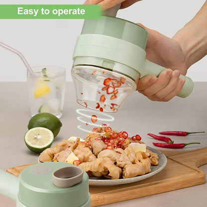 Smart Electric Food Chopper & Vegetable Slicer – USB Rechargeable Multi-Function Kitchen Cutter