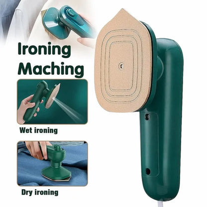 Portable Micro Steam Iron – 2-in-1 Dry & Wet Garment Steamer for Travel & Home