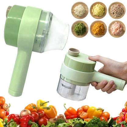 Smart Electric Food Chopper & Vegetable Slicer – USB Rechargeable Multi-Function Kitchen Cutter